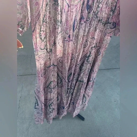 Mango Paisley Print Dress Large - Picture 6 of 6